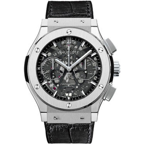 Image of ID 1 Original Hublot Tourbillon Skeleton Titanium Skeleton Dial Men's Watch 506NX0170LR