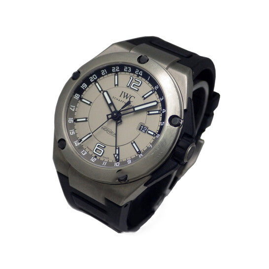 Image of ID 1 Original IWC Ingenieur Dual Time Automatic Titanium Men's Watch IW326403