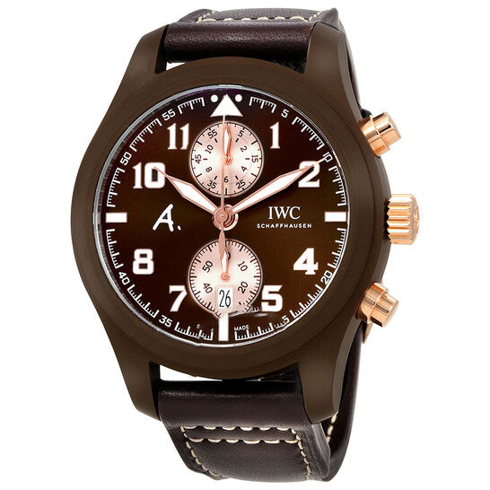 Image of ID 1 Original IWC Pilot Brown Dial Chronograph Automatic Men's Watch IW388006