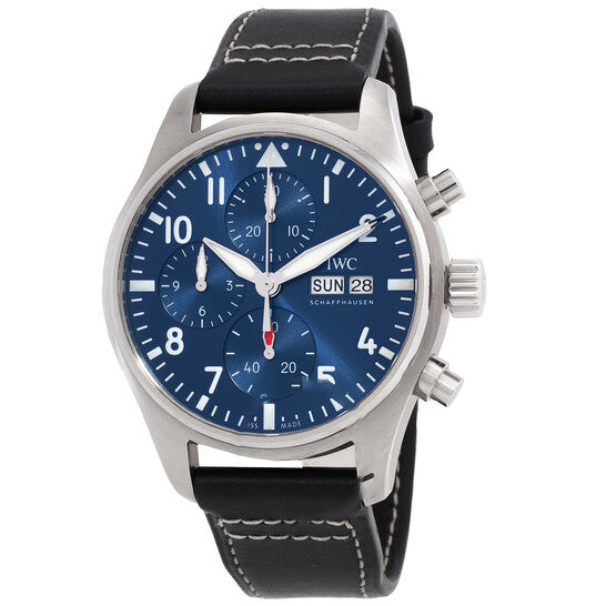 Image of ID 1 Original IWC Pilot Chronograph Automatic Blue Dial Men's Watch IW388101BK