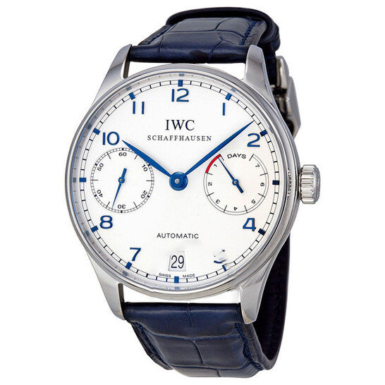 Image of ID 1 Original IWC Portuguese Automatic Steel Blue Men's Watch IW500107