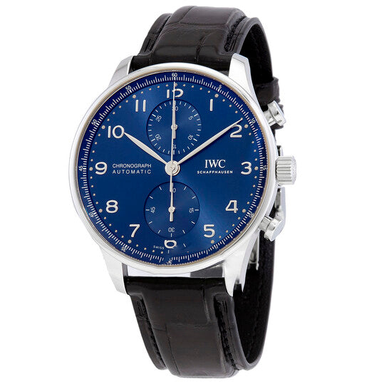 Image of ID 1 Original IWC Portuguese Chronograph Automatic Blue Dial Men's Watch IW371606