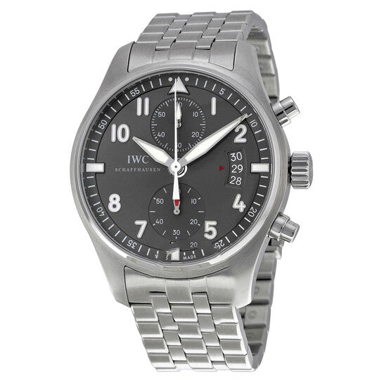 Image of ID 1 Original IWC Spitfire Chronograph Ardoise Dial Men's Watch IW387804