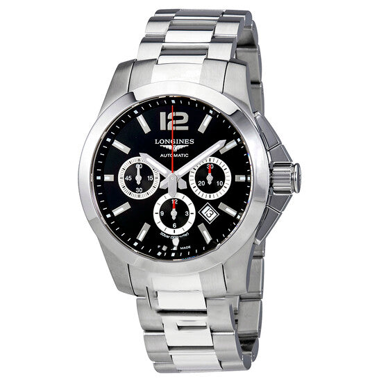 Image of ID 1 Original Longines Conquest Automatic Chronograph Black Dial Men's Watch L38014566