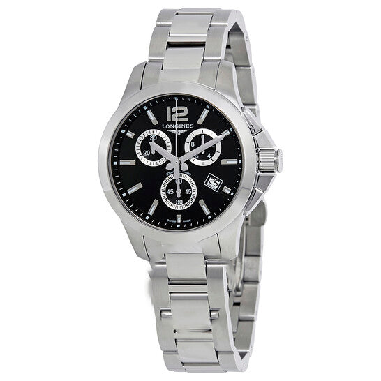 Image of ID 1 Original Longines Conquest Chronograph Black Dial Unisex Watch L33794566