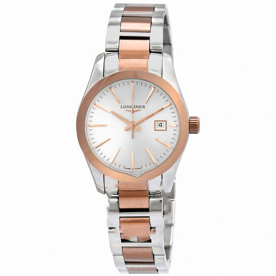 Image of ID 1 Original Longines Conquest Classic Quartz Silver Dial Ladies Watch L22863727