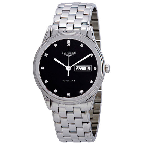 Image of ID 1 Original Longines Flagship Automatic Diamond Black Dial Men's Watch L48994576