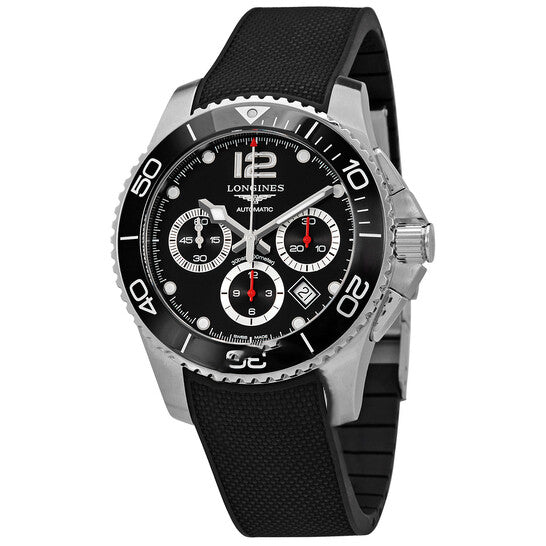 Image of ID 1 Original Longines Hydroconquest Chronograph Automatic Black Dial Men's Watch L38834569