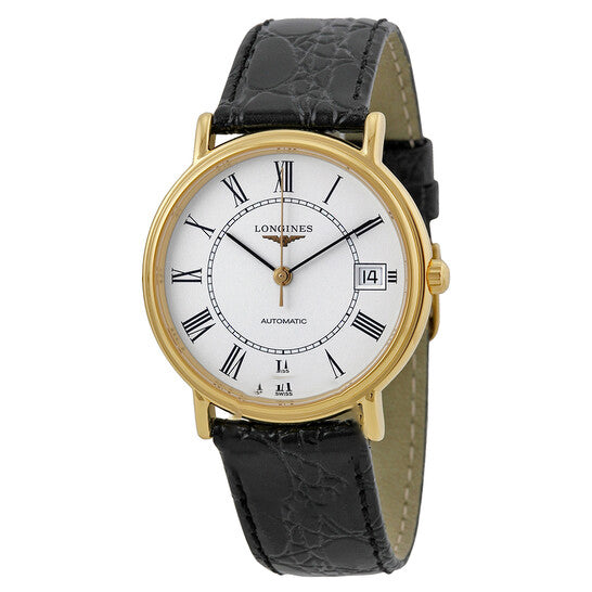 Image of ID 1 Original Longines Presence Automatic Black Leather Men's Watch L48212112