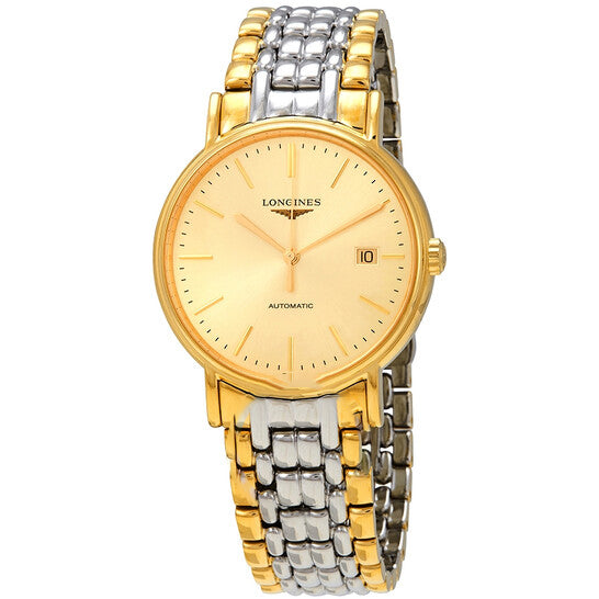 Image of ID 1 Original Longines Presence Champagne Dial Men's Two Tone Watch L49212327