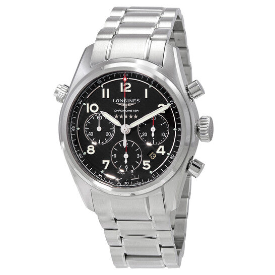 Image of ID 1 Original Longines Spirit Chronograph Automatic Black Dial Men's Watch L38204536