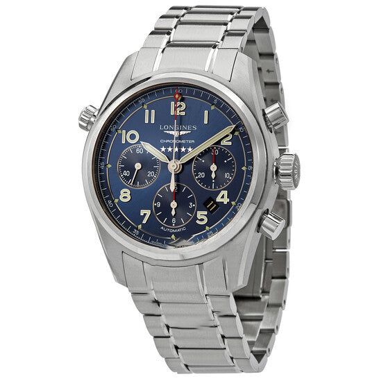 Image of ID 1 Original Longines Spirit Chronograph Automatic Blue Dial Watch L38204936