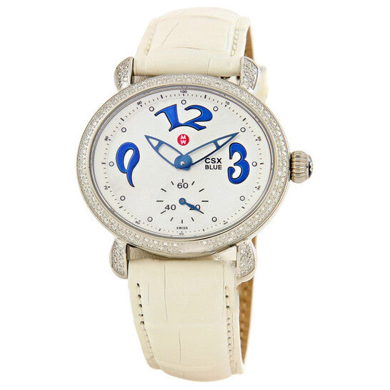 Image of ID 1 Original Michele CSX Blue Diamond White Ladies Watch MWW03E000065