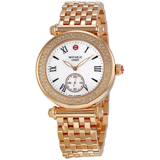 Image of ID 1 Original Michele Caber Diamond Rose Gold-tone Ladies Watch MWW16A000044