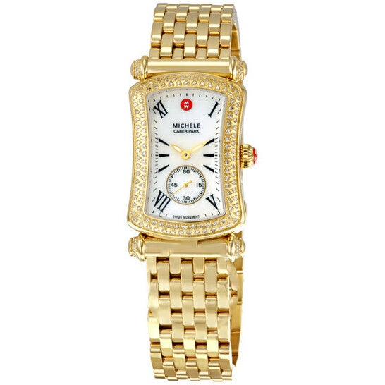 Image of ID 1 Original Michele Caber Park Diamond Gold Ladies Watch MWW16B000031