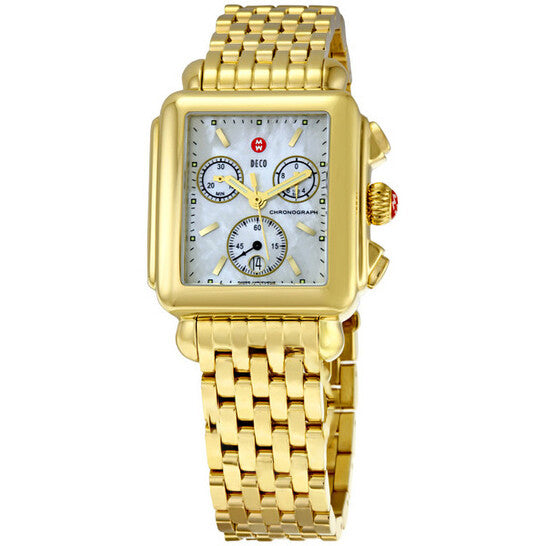 Image of ID 1 Original Michele Deco Gold Tone Ladies Watch MWW06A000210