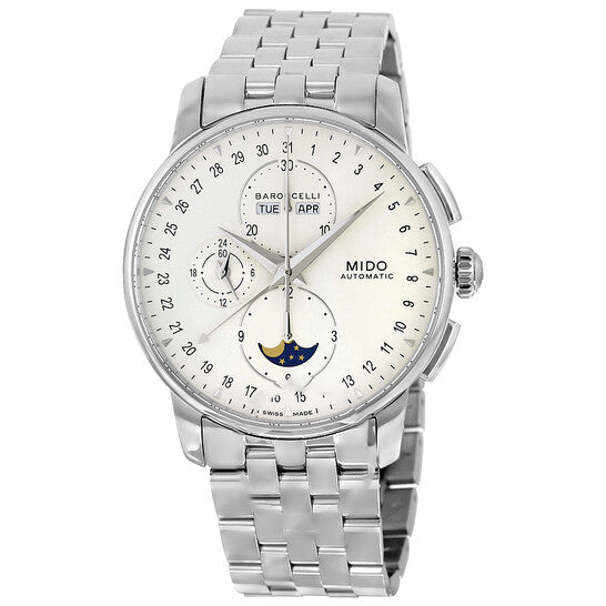 Image of ID 1 Original Mido Baroncelli Moonphase Automatic Men's Watch MIDO-M86074M112