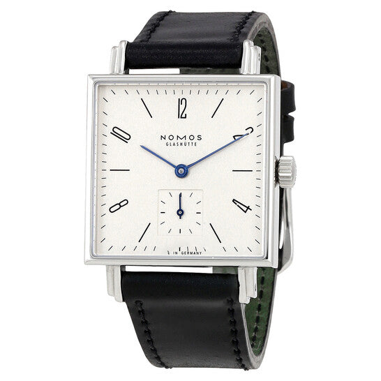 Image of ID 1 Original Nomos Tetra White Dial Black Leather Ladies Watch 406