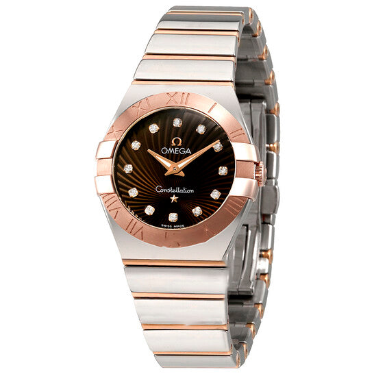 Image of ID 1 Original Omega Constellation Brown Dial Quartz Ladies Watch 12320276063002