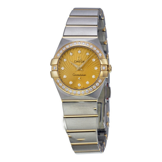 Image of ID 1 Original Omega Constellation Diamond Champagne Dial Ladies Watch 12325246058001