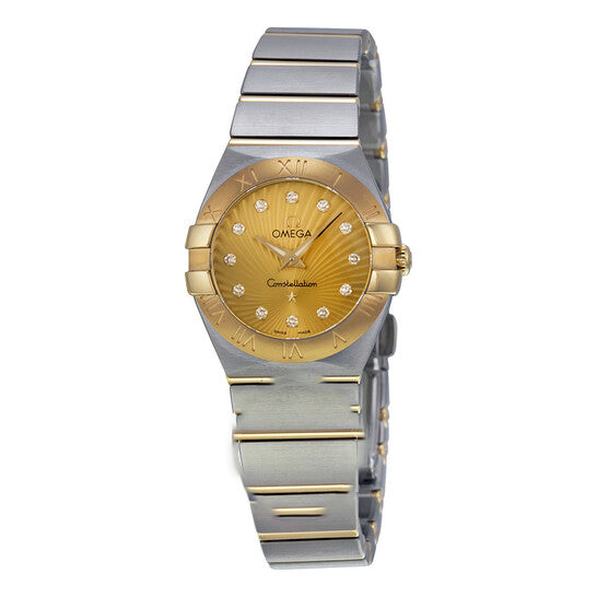 Image of ID 1 Original Omega Constellation Gold Dial Diamond Ladies Watch 12320246058001