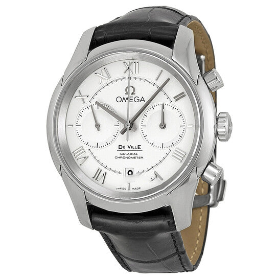 Image of ID 1 Original Omega De Ville White Dial Chronograph Men's Watch 43113425102001