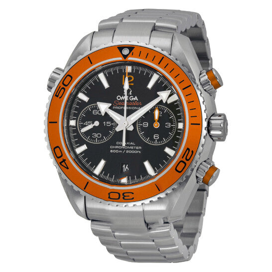 Image of ID 1 Original Omega Planet Ocean Chronograph Automatic Orange Bezel Men's Watch