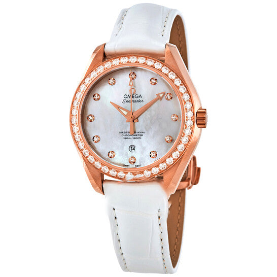 Image of ID 1 Original Omega Seamaster Aqua Terra Diamond Ladies Watch 23158342055003