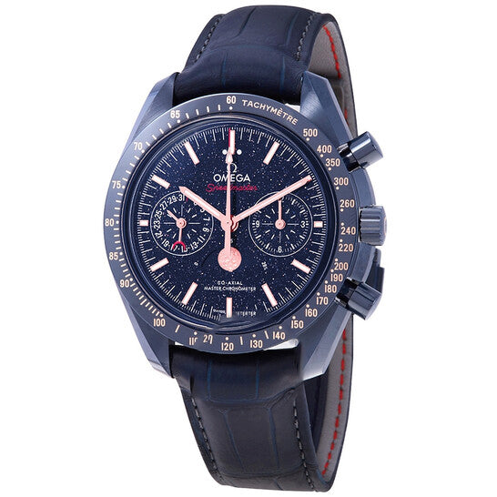 Image of ID 1 Original Omega Speedmaster Automatic Chronograph Blue Dial Men's Watch 30493445203002