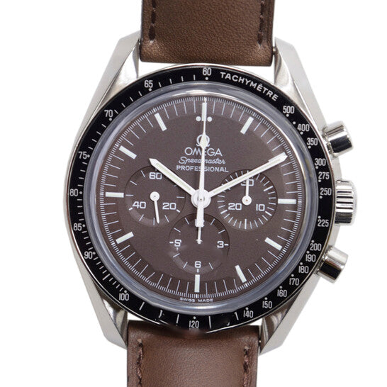 Image of ID 1 Original Omega Speedmaster Chronograph Automatic Brown Dial Men's Watch 31132423013001