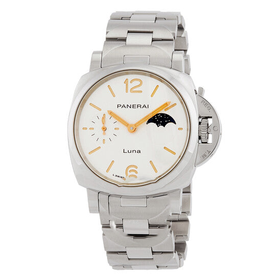 Image of ID 1 Original Panerai Due Luna Automatic White Dial Ladies Watch PAM01301