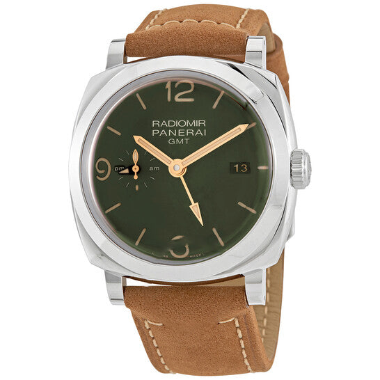 Image of ID 1 Original Panerai Radiomir GMT Military Green Dial Men's Watch PAM00998