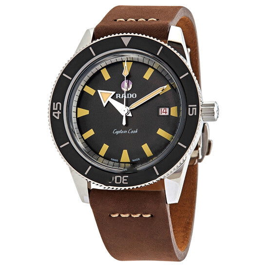 Image of ID 1 Original Rado Captain Cook Automatic Brown Dial Men's Watch R32505305