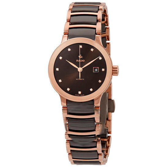 Image of ID 1 Original Rado Centrix Automatic Diamond Brown Dial Ladies Watch R30183752