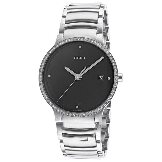 Image of ID 1 Original Rado Centrix Black Dial Stainless Steel Men's Watch R30630713