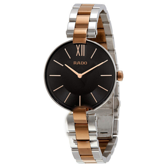 Image of ID 1 Original Rado Coupole Black Dial Two-tone Ladies Watch R22850163