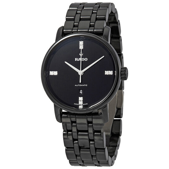 Image of ID 1 Original Rado DiaMaster Automatic Diamond Black Dial Ladies Watch R14043717