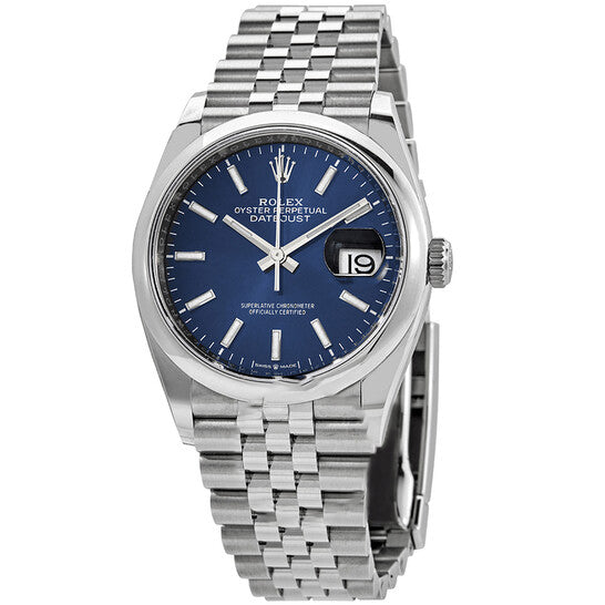 Image of ID 1 Original Rolex Datejust 36 Blue Dial Men's Watch 126200BLSJ