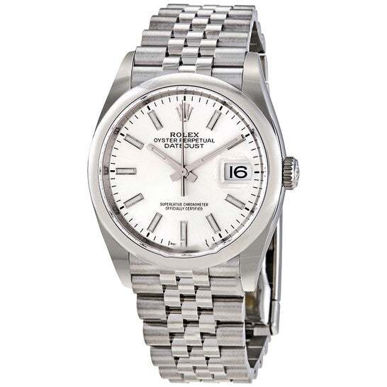 Image of ID 1 Original Rolex Datejust 36 Silver Dial Men's Watch 126200SSJ