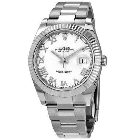 Image of ID 1 Original Rolex Datejust 41 White Dial Men's Watch 126334WRO