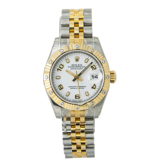 Image of ID 1 Original Rolex Datejust White Dial Ladies Watch 179313WAJ