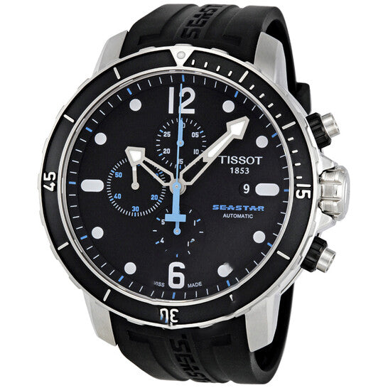 Image of ID 1 Original Tissot Seastar Chronograph Automatic Black Dial Men's Watch T0664271705700