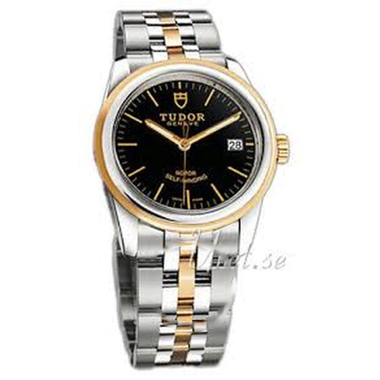 Image of ID 1 Original Tudor Glamour Date Automatic Black Dial Watch 55003-0007