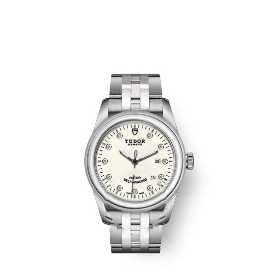 Image of ID 1 Original Tudor Glamour Date Automatic Diamond Ladies Watch 53000-0080