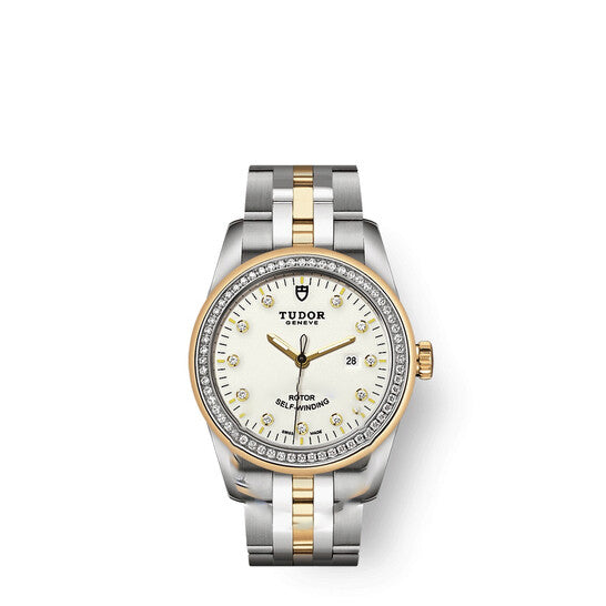 Image of ID 1 Original Tudor Glamour Date Automatic Diamond Ladies Watch 53023-0066