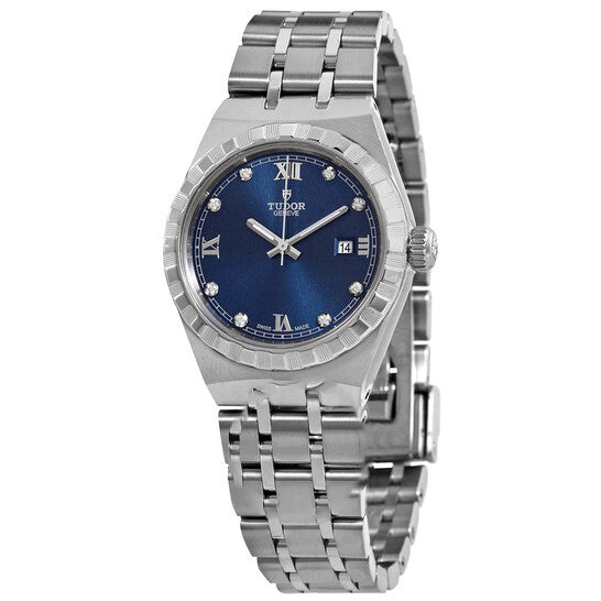 Image of ID 1 Original Tudor Royal Automatic Diamond Blue Dial Watch M28300-0007