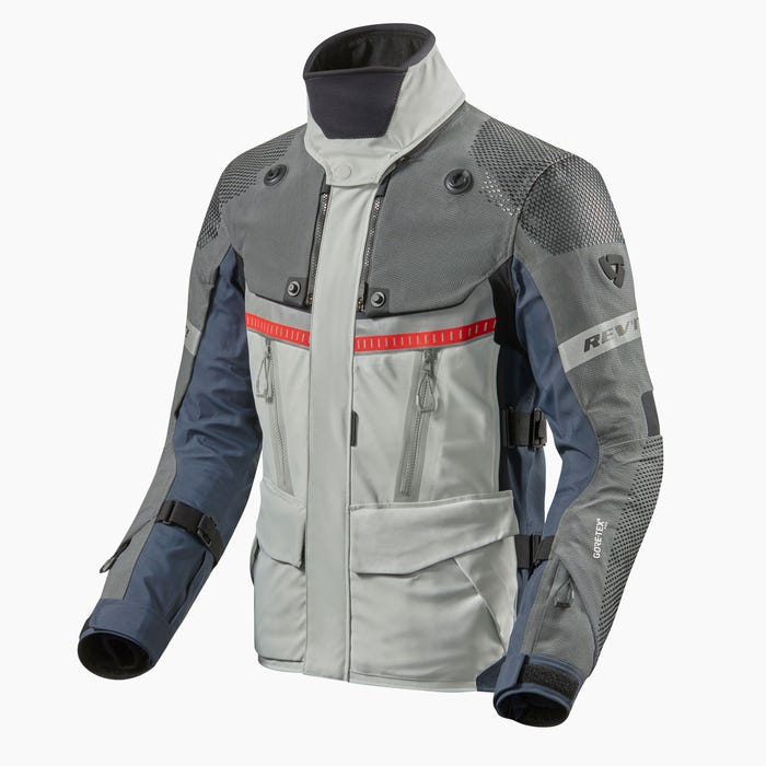 Image of REV'IT! Dominator 3 GTX Jacket Silver Blue Size L EN