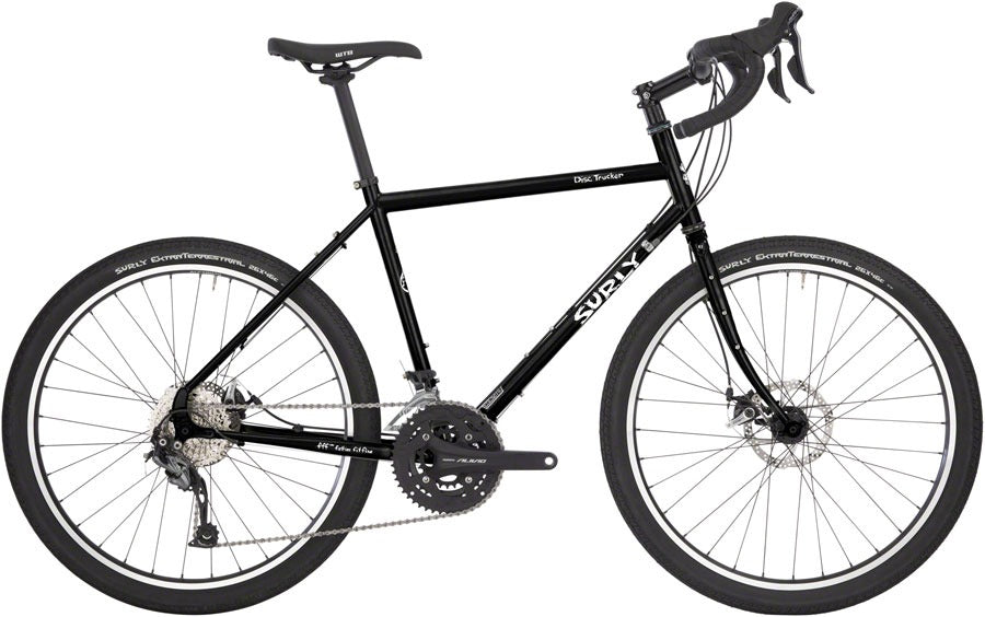 Image of Surly Disc Trucker Bike - 26" Steel Hi-Viz Black