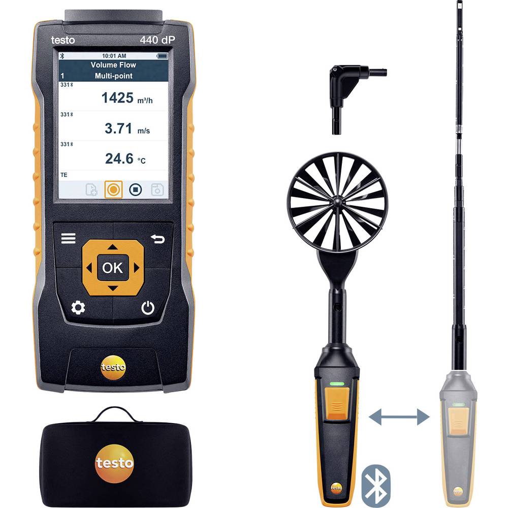 Image of testo 440 Set1 delta P Anemometer